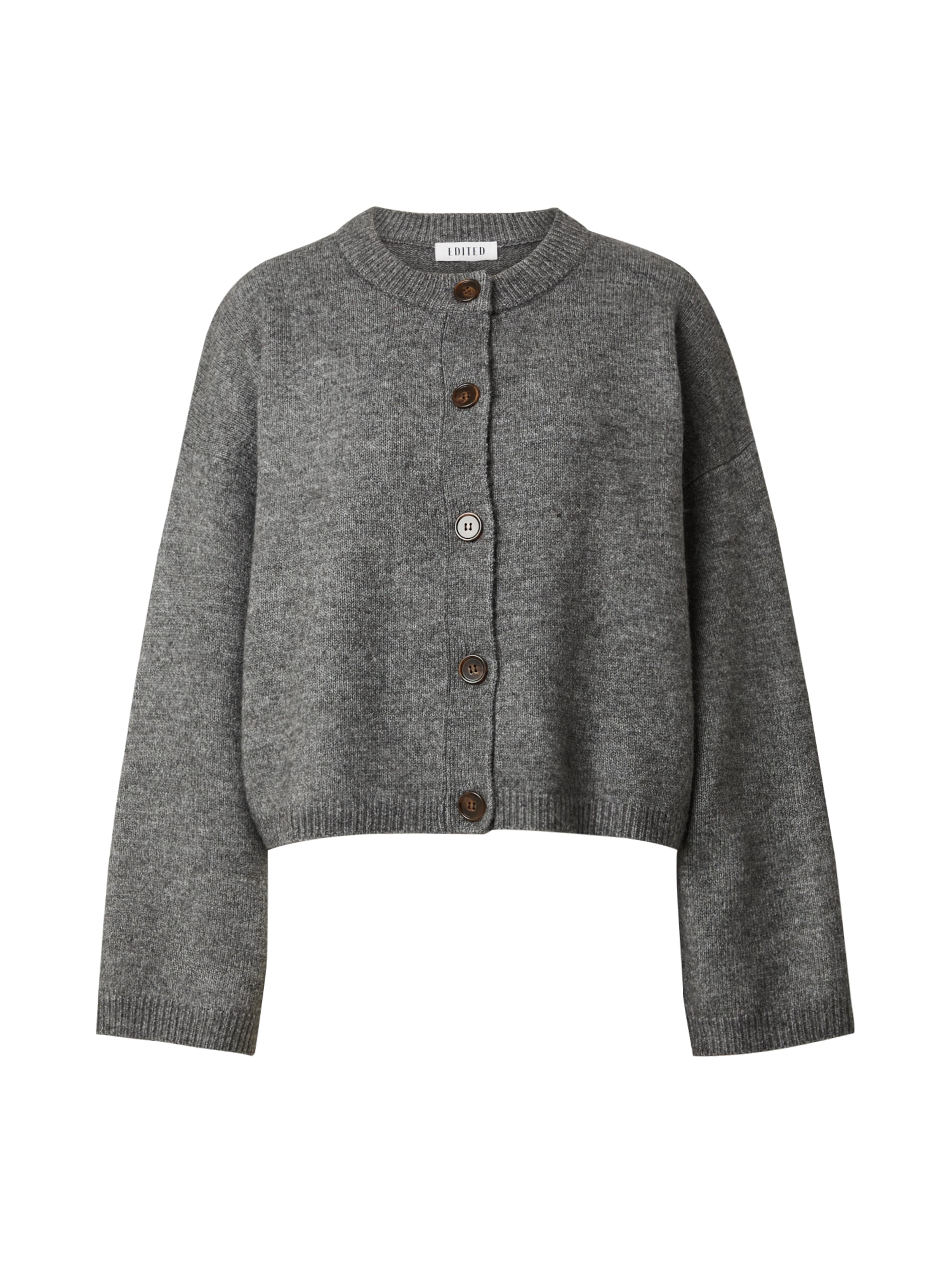 EDITED Knit Cardigan 'Konny' in Grey: front
