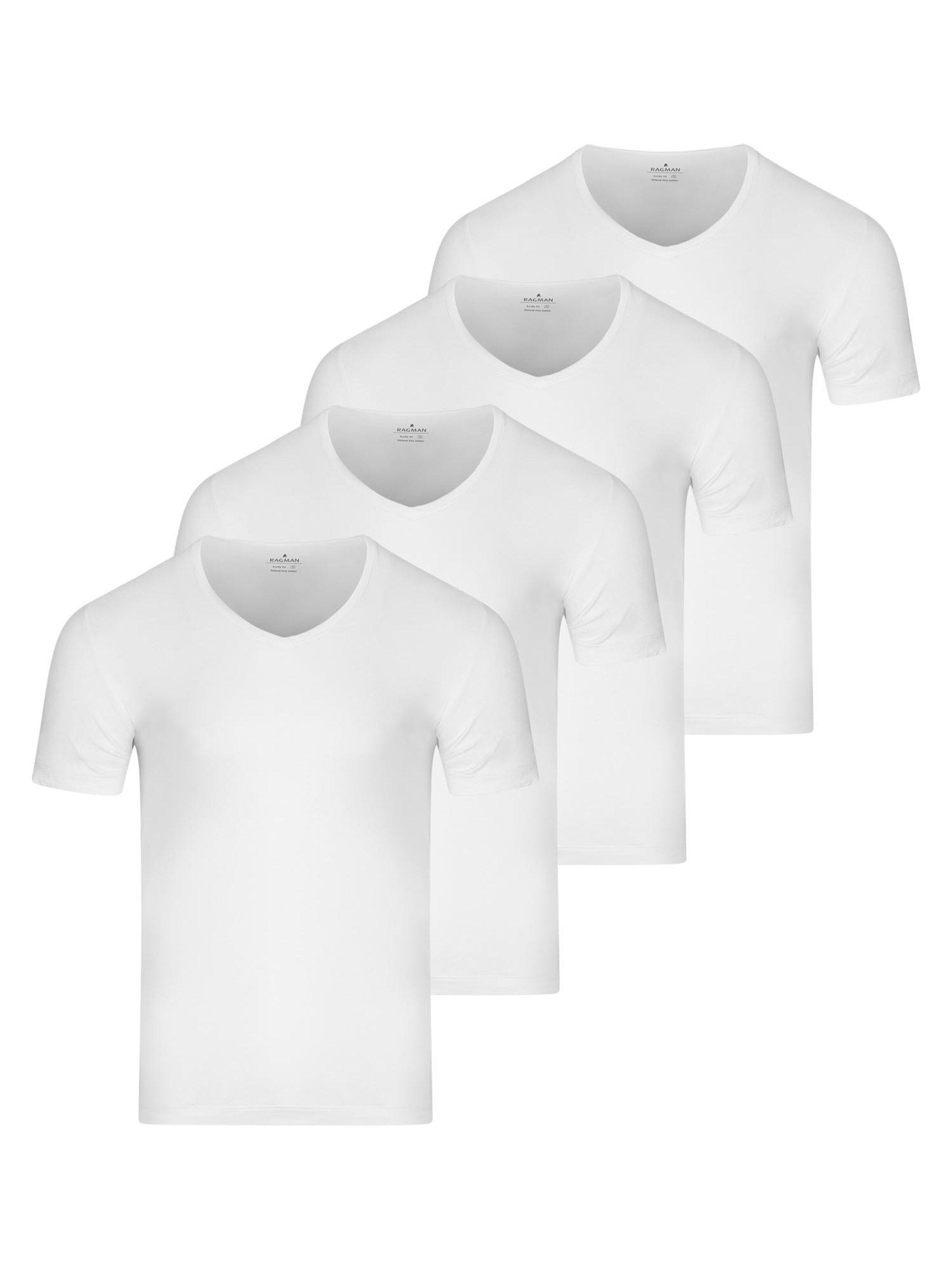 Ragman Undershirt 'Basic' in White: front