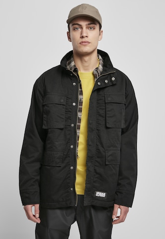 Urban Classics Between-Season Jacket in Black: front