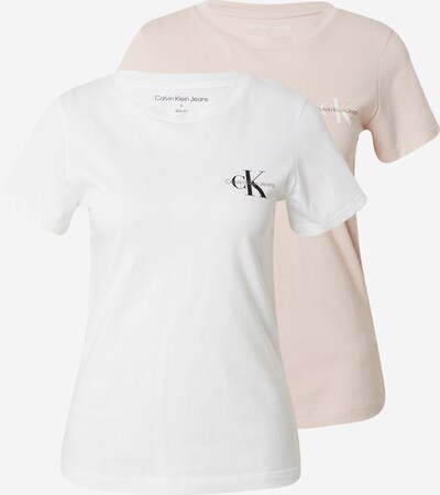 Calvin Klein Jeans T-Shirt in puder / schwarz / weiß, Produktansicht