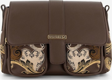 Borsa a spalla 'Queen' di Braccialini in marrone: frontale