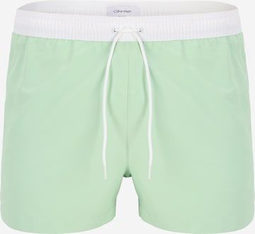 Calvin Klein Swimwear Ujumispüksid, värv roheline: eest vaates