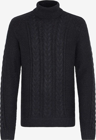 BLEND Пуловер 'BHBASIM' в черно: отпред