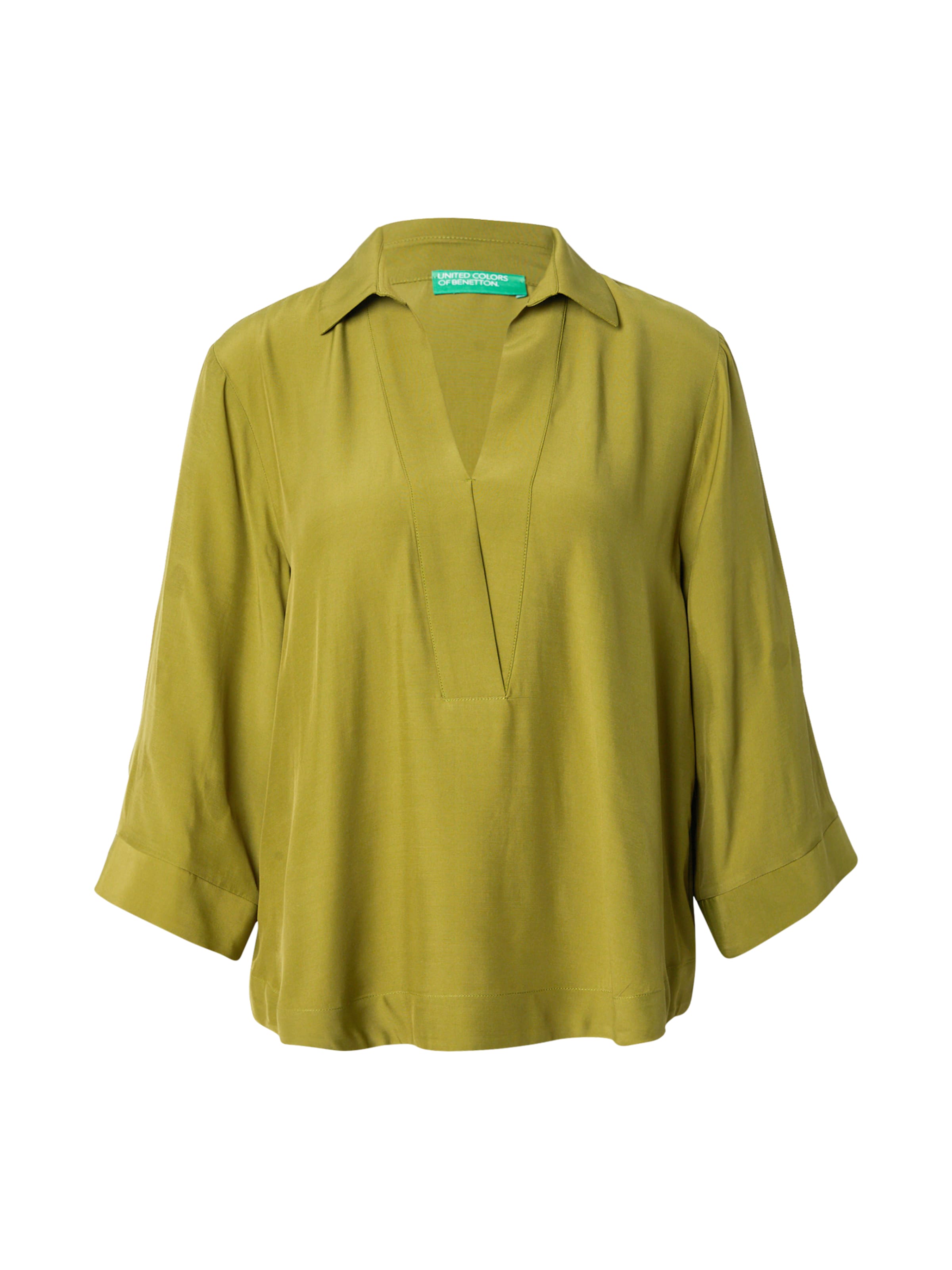 Bluză de la UNITED COLORS OF BENETTON pe verde: față