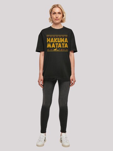 T-shirt oversize 'Disney Der König der Löwen Hakuna Matata' F4NT4STIC en noir