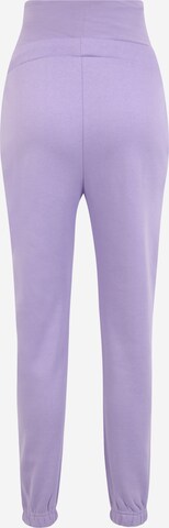 Pieces Maternity Tapered Broek 'CHILLI' in Lila