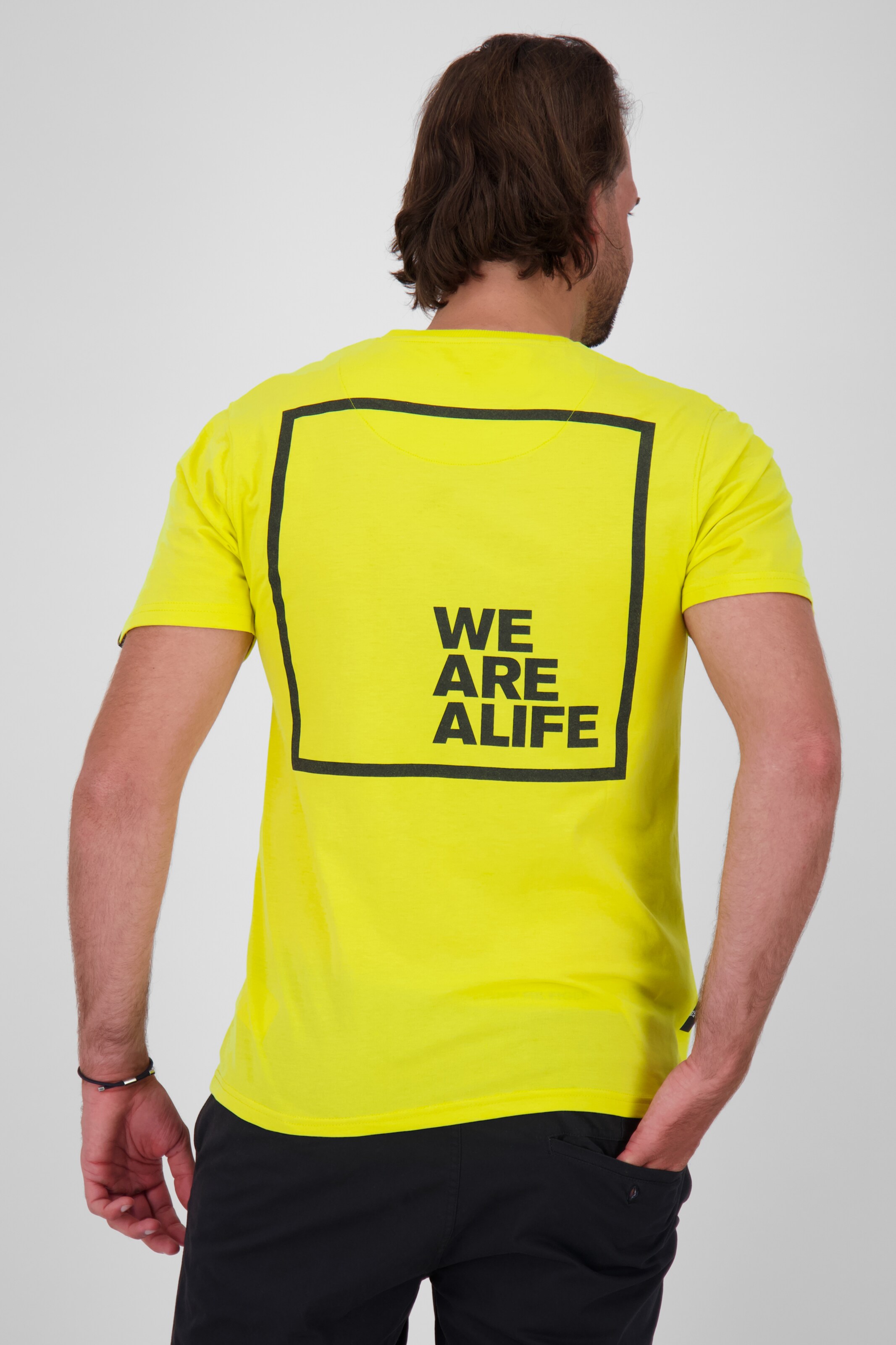 Männer Große Größen Alife and Kickin Shirt in Neongelb - PS39621 Männer Große Größen Alife and Kickin Shirt in Neongelb - PS39621