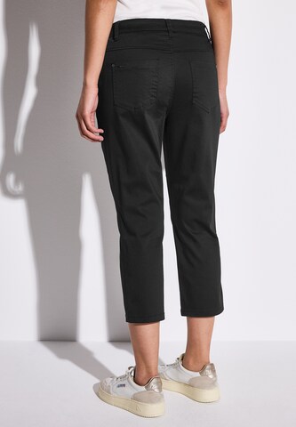 STREET ONE Slimfit Hose in Schwarz