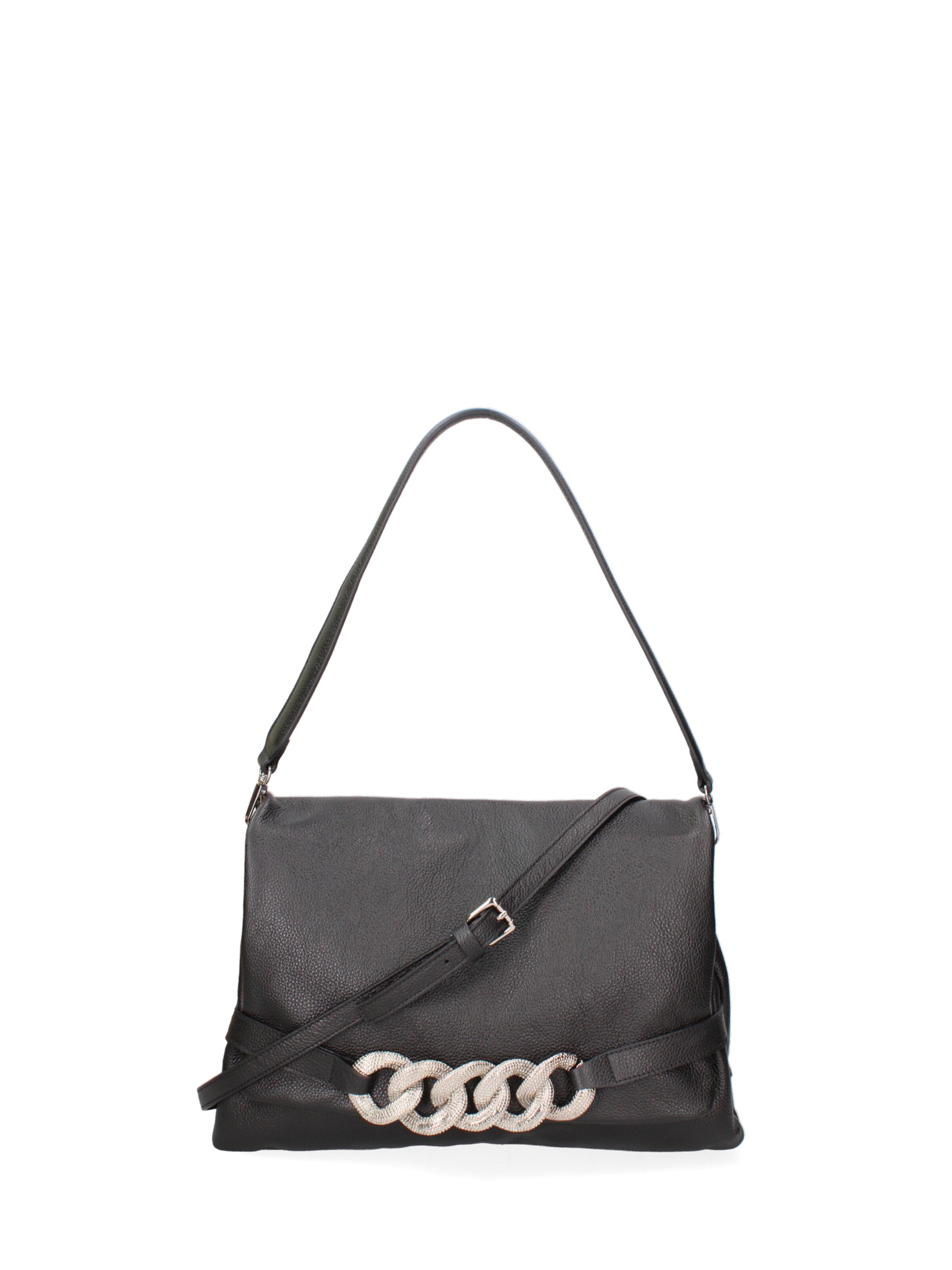 John Richmond Schoudertas in Zwart: voorkant