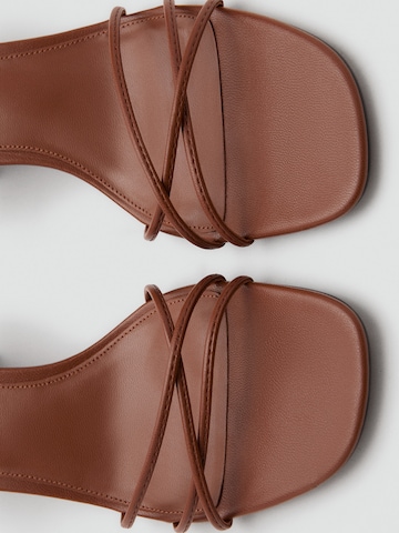 MANGO Sandale 'RAY' in Braun