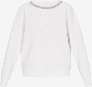 faina - Sudadera en blanco: frente