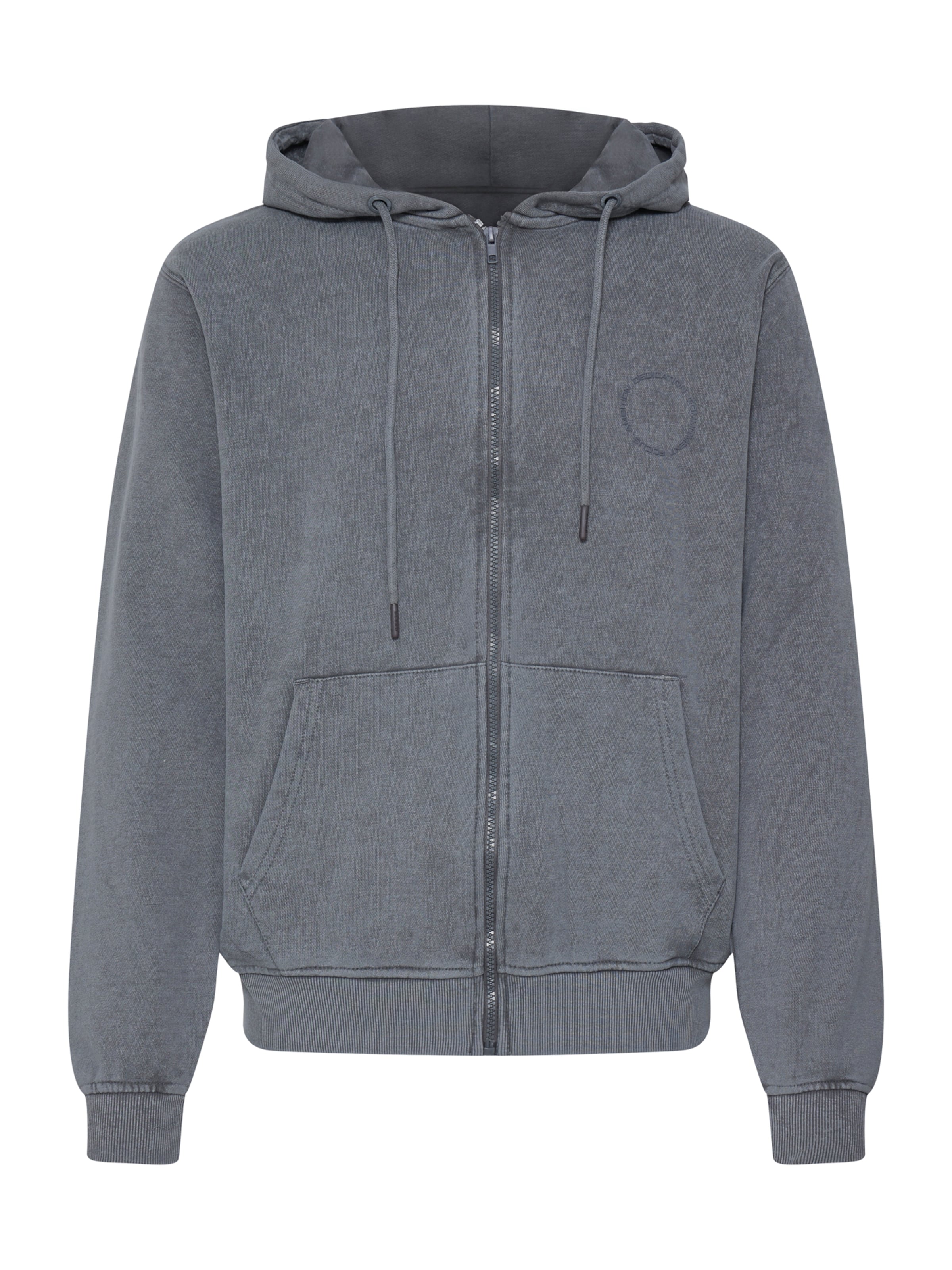 BLEND Sweatjacka 'BHFactor' i grå: framsida