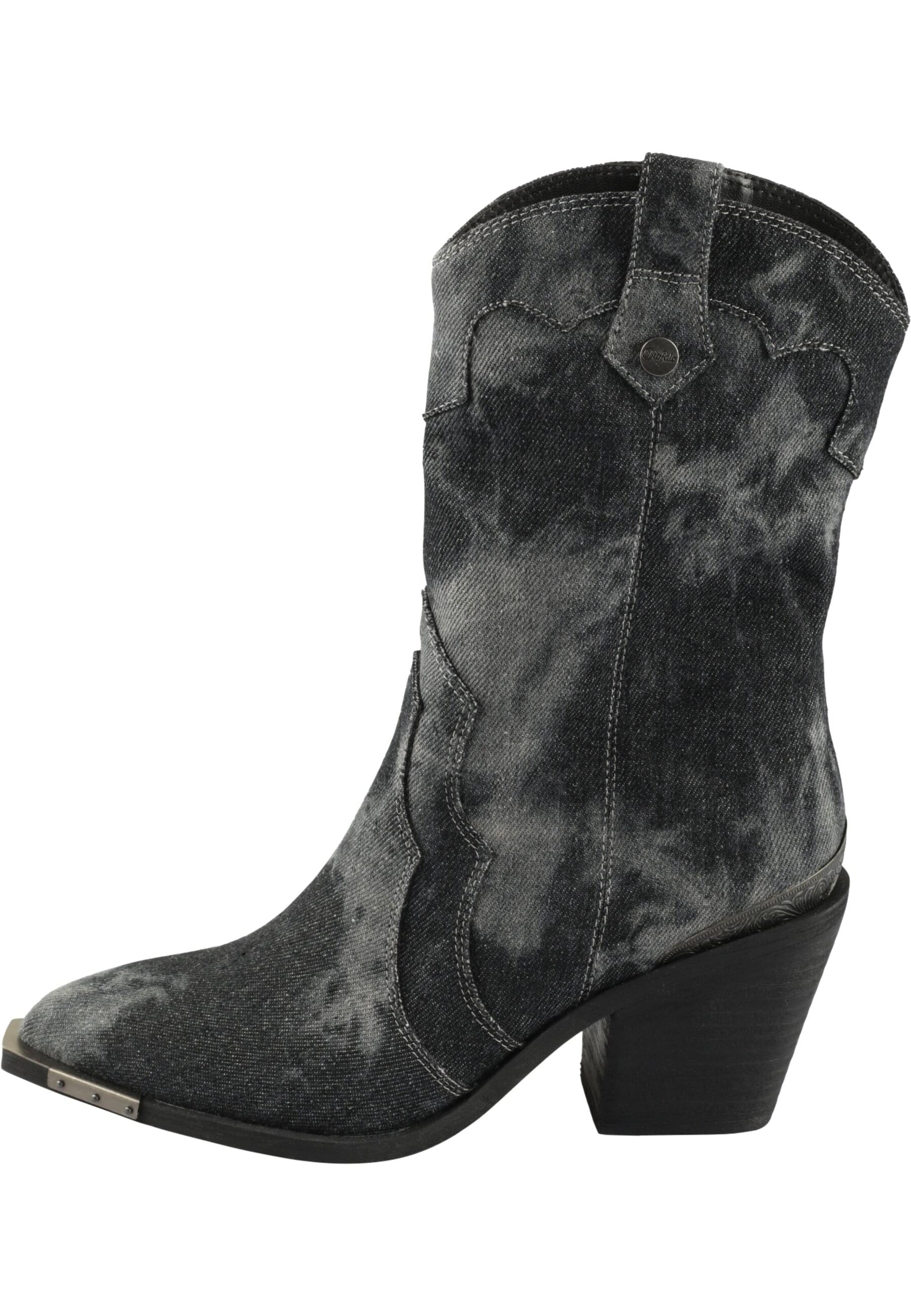 BUFFALO Cowboystiefel in Schwarz: Vorderseite