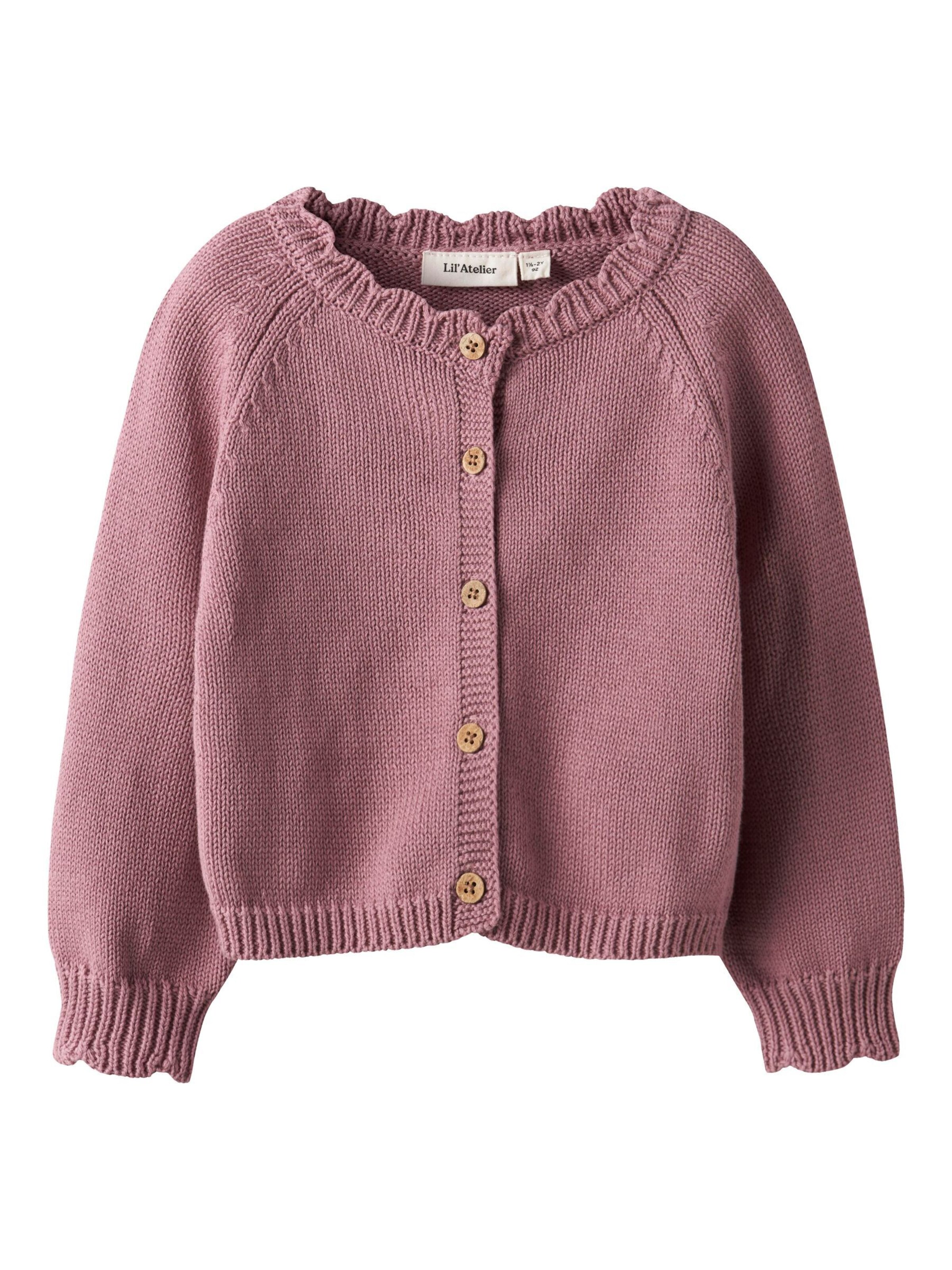 Lil'Atelier - Cárdigan en rosa: frente