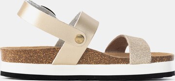 Bayton Sandalen met riem 'Almeria' in Goud