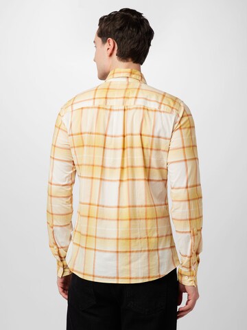 s.Oliver Slim fit Button Up Shirt in Yellow