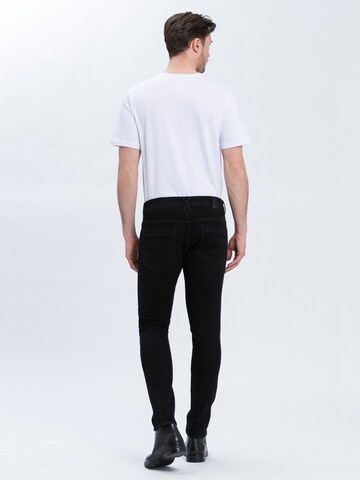 Cross Jeans Slimfit Jeans ' JIMI ' in Schwarz