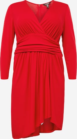 Lauren Ralph Lauren Plus Jurk 'RUTHMAY' in Rood: voorkant