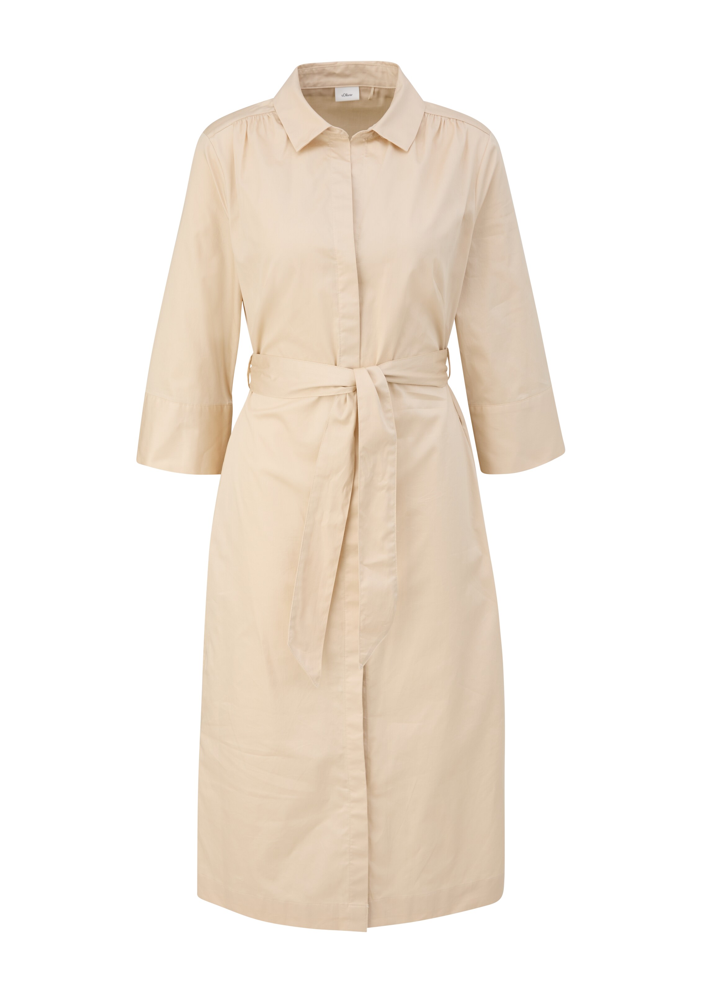 Robe-chemise s.Oliver BLACK LABEL en beige : devant
