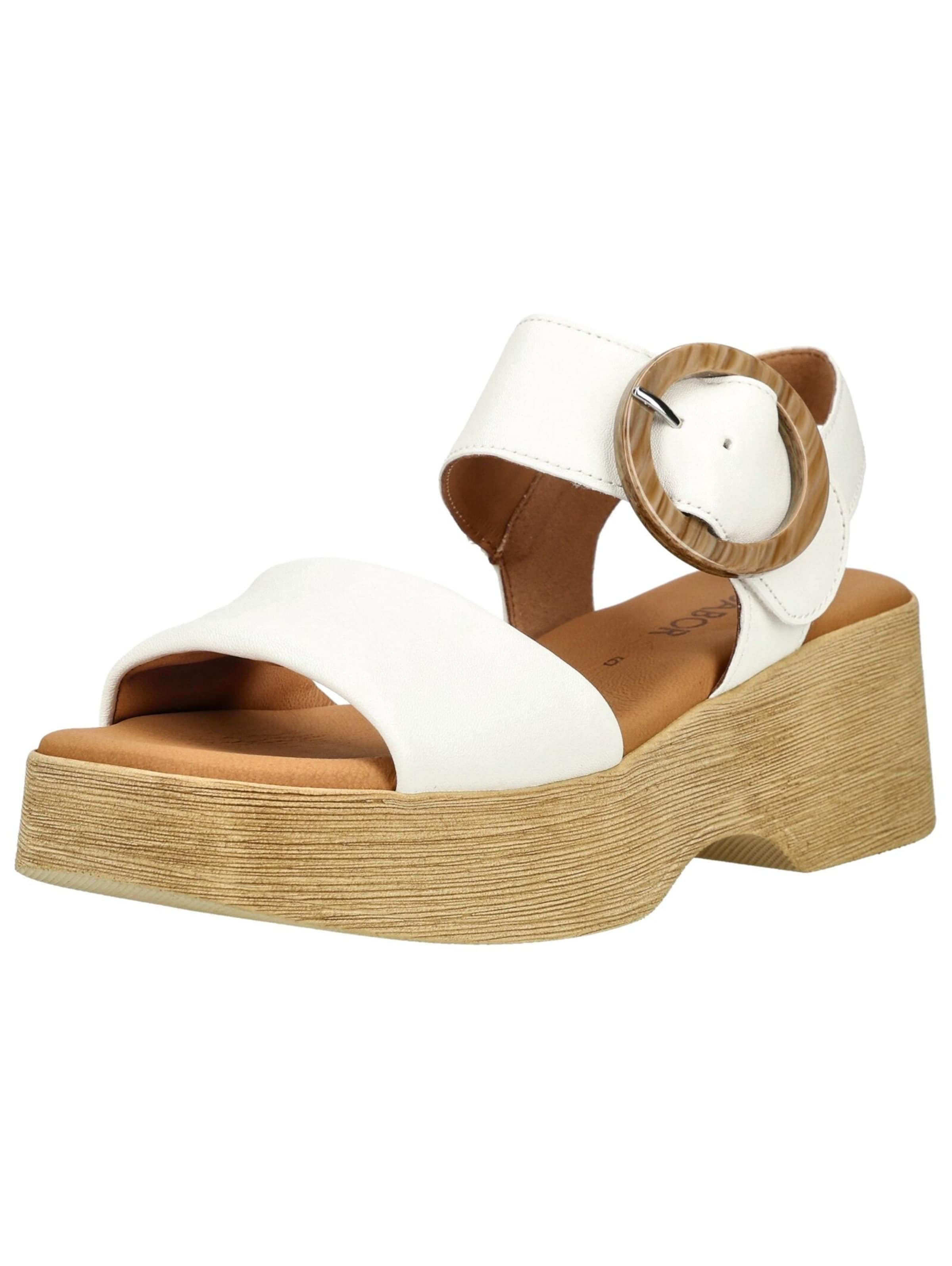 GABOR Sandaal in Wit: voorkant