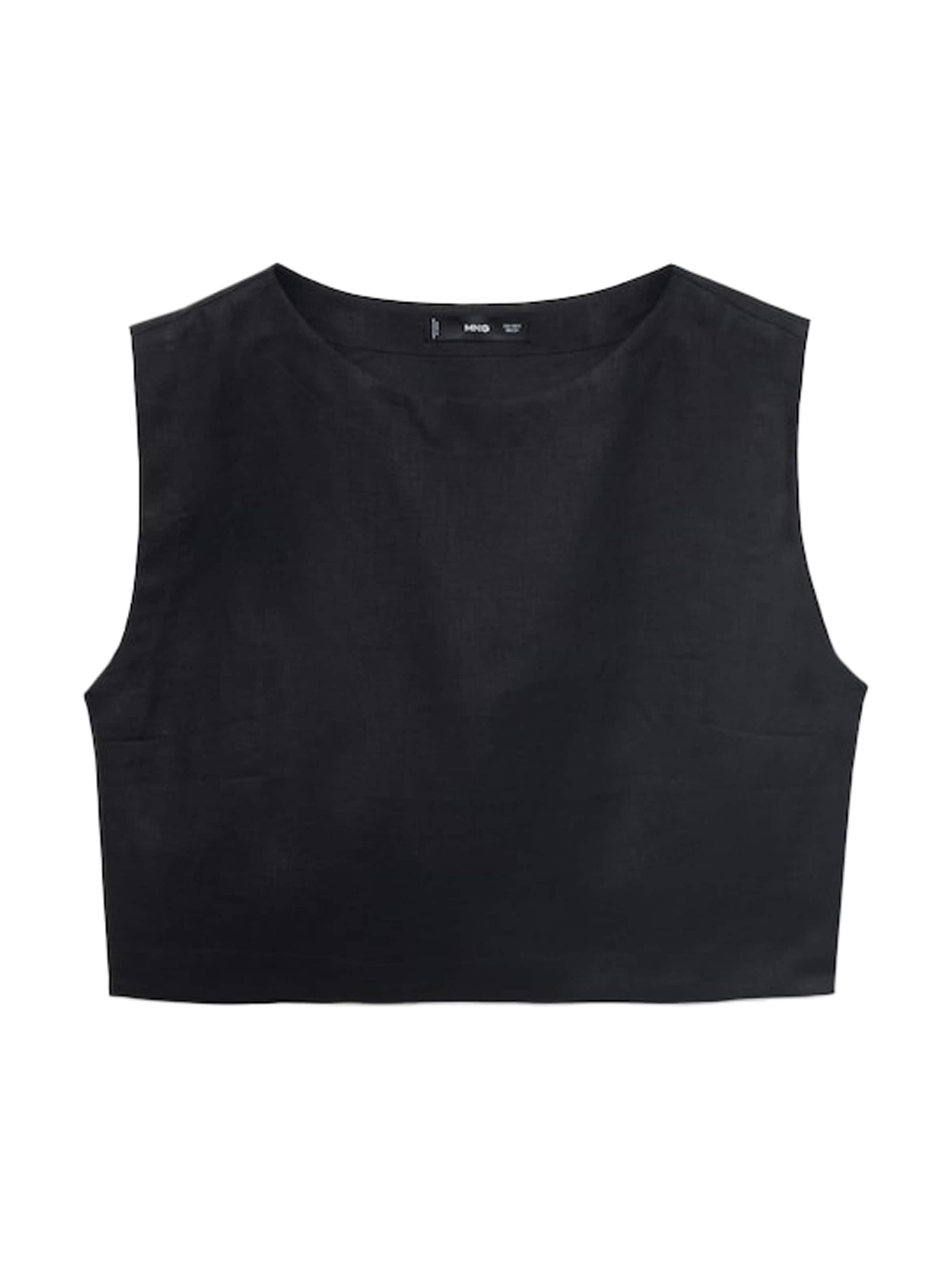 Top 'FRED' de la MANGO pe negru: față