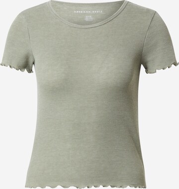 T-shirt American Eagle en vert : devant