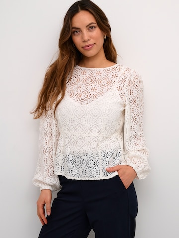 Kaffe - Blusa 'Theodora' em branco: frente