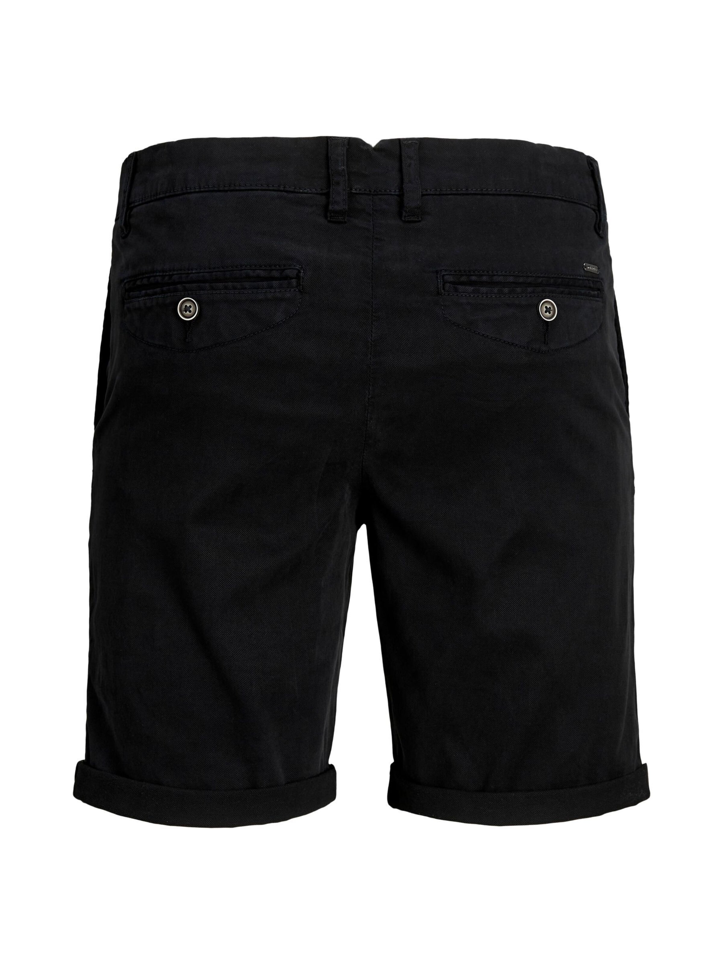 JACK & JONES Regular Chinohose in Schwarz