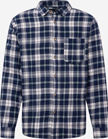 Cotton On Button Up Shirt 'CAMDEN' in Blue: front