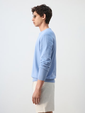 MANGO MAN Pullover 'Pedrosa' i blå