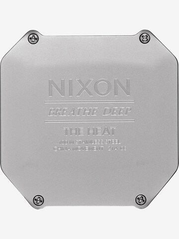 Nixon Digitaluhr 'Heat' in Silber