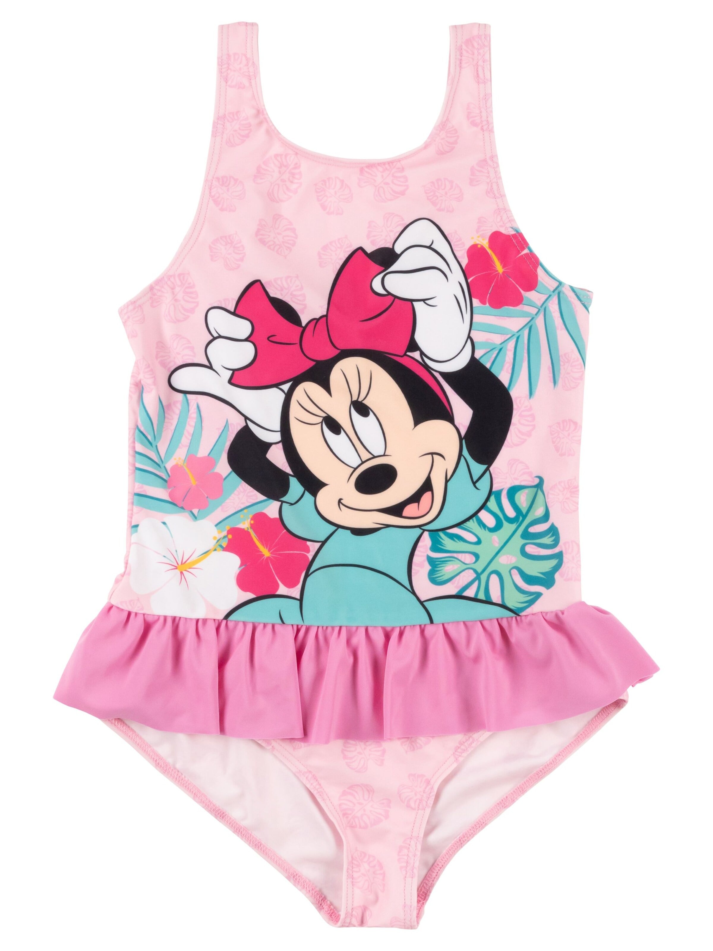 Disney Minnie Mouse Swimsuit in Pink: front