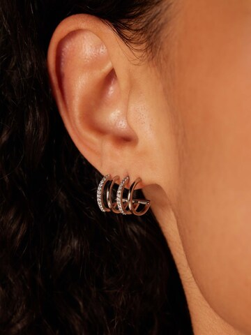 Lucardi Ohrringe in Silber: Vorderseite