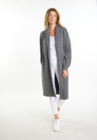 usha WHITE LABEL Knit Cardigan 'Vanne' in Grey
