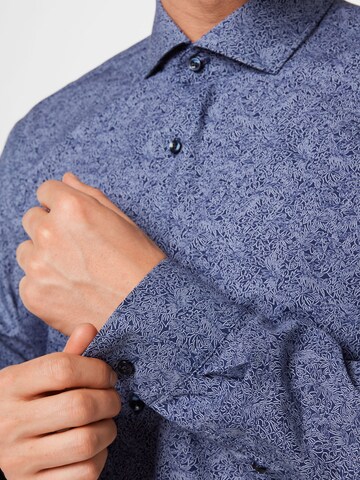 HUGO Red Comfort fit Button Up Shirt 'Kason' in Blue