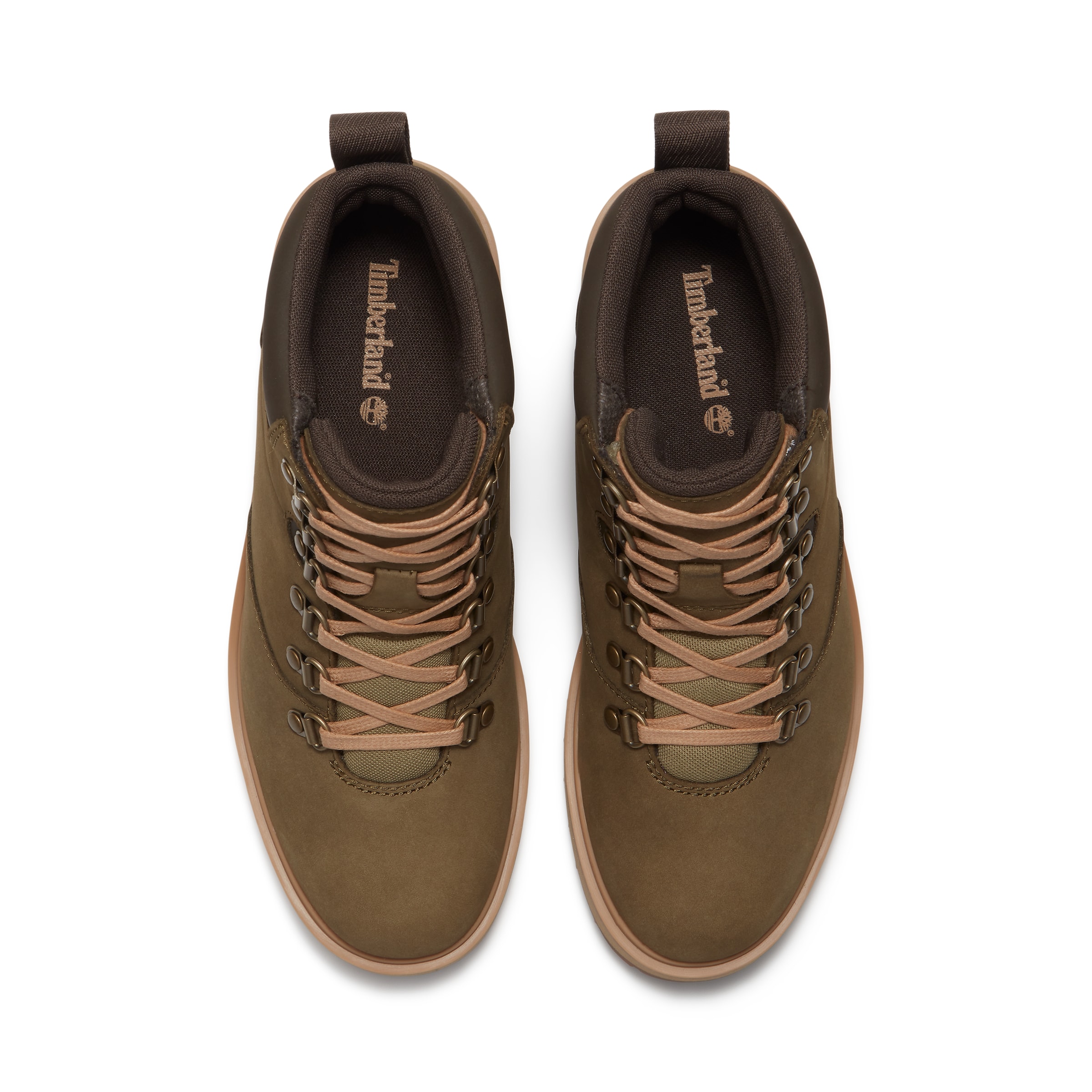 TIMBERLAND Schnürstiefelette in Grün