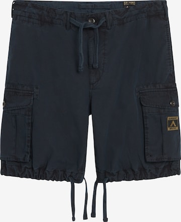 Superdry Loosefit Cargobroek in Blauw: voorkant