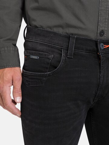 PIONEER Slimfit Jeans 'Ethan' in Schwarz