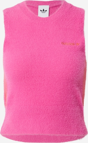 rožinė ADIDAS ORIGINALS Megzta palaidinė be rankovių: priekis