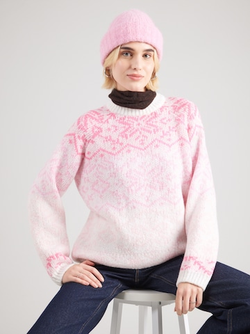 balta PIECES Megztinis 'PCJO': priekis