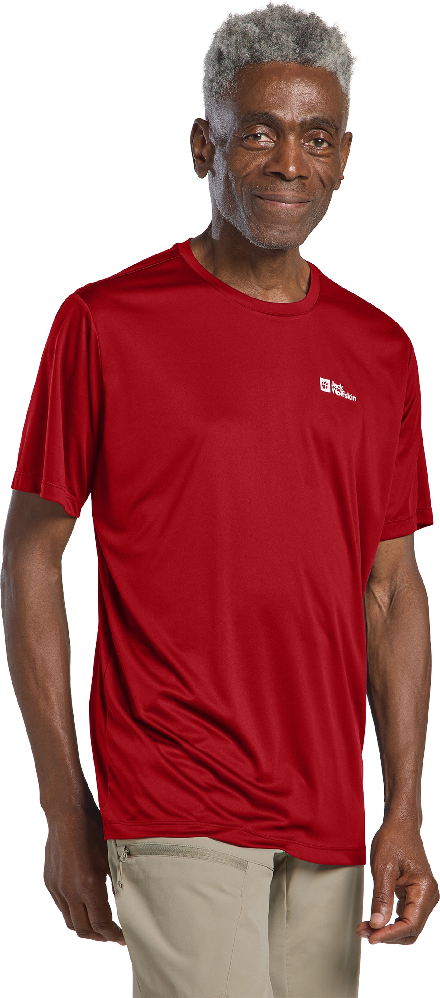 JACK WOLFSKIN Performance Shirt in Red: front