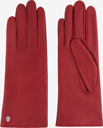 Roeckl Full Finger Gloves 'Hamburg' in Red: front