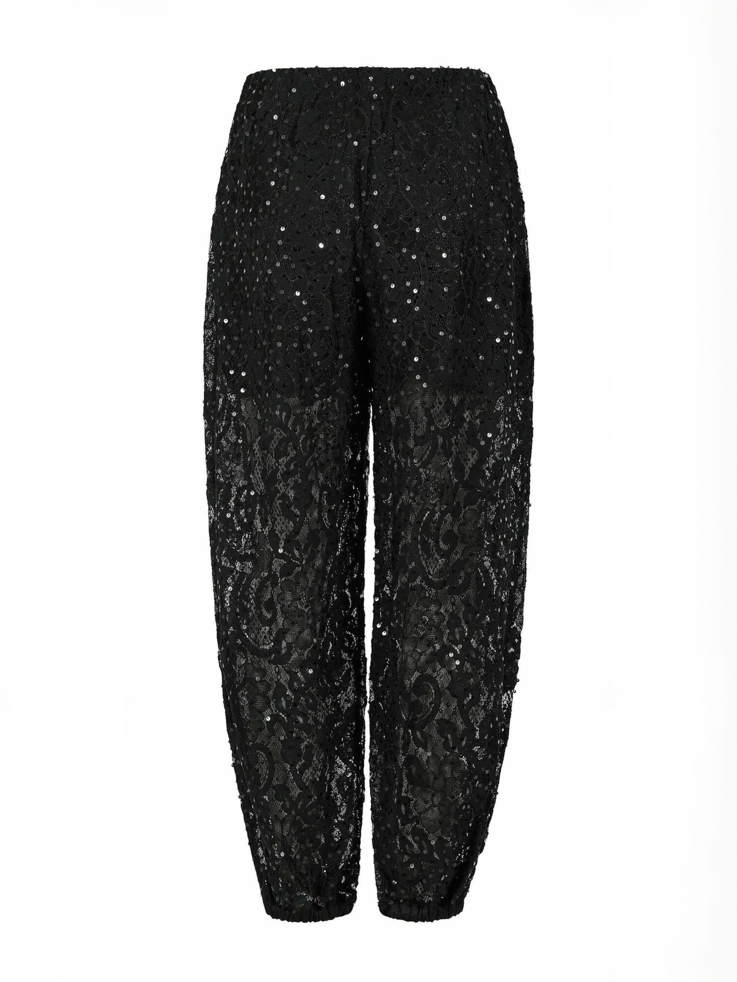 Coster Copenhagen - regular Pantalón ' Ballon ' en negro: atrás