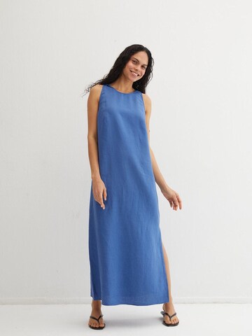 SILK & CASHMERE Dress in Blue