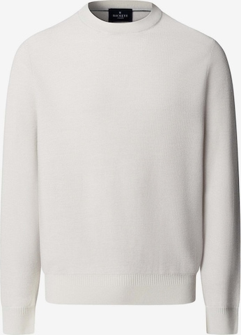 Pullover 'Honeycomb' di Hackett London in bianco: frontale