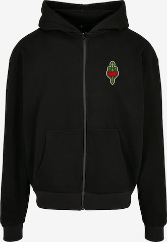 MT Upscale Zip-Up Hoodie in Black: front