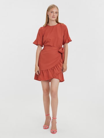 VERO MODA Jurk 'Henna' in Rood