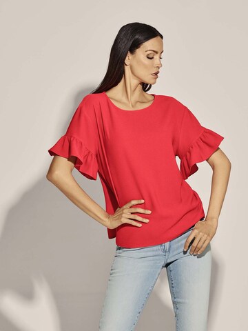 MADELEINE Bluse in Rot: Vorderseite