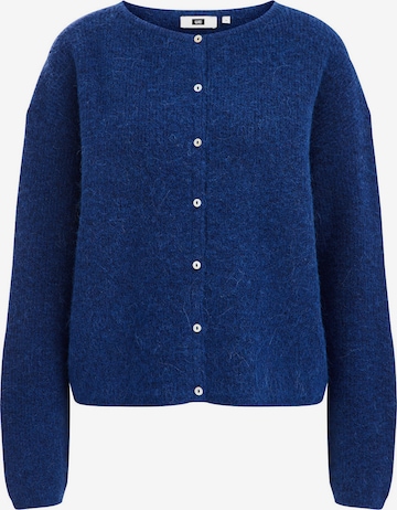 WE Fashion Knit cardigan in Blue: front