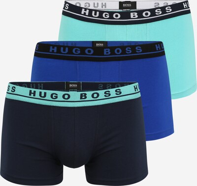 BOSS Boxershorts in navy / royalblau / neonblau, Produktansicht
